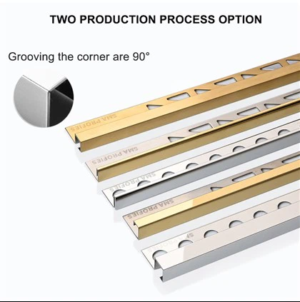 Επεξεργασία πλακιδίων V-groove από ανοξείδωτο χάλυβα